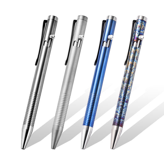 Titanium Multi-functional bolt  tactical pen